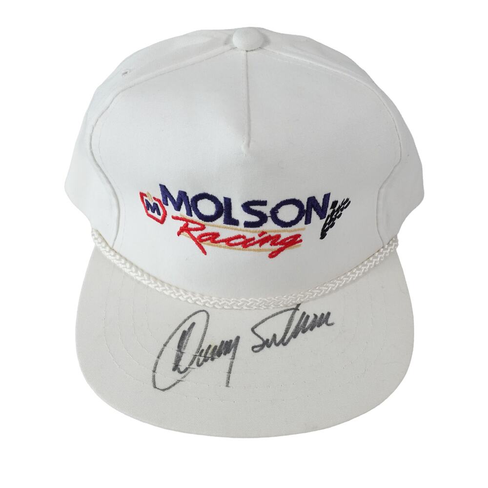 Danny Sullivan Molson Racing CART Indycar Vintage Autograph Rope Hat Yupoong